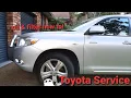 Toyota Kluger service oil change step by step how to 3 5L V6 petrol
