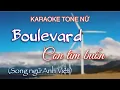 Download Lagu Karaoke | Boulevar - Con tim buồn | Tông Nữ (Song ngữ Anh+Việt)