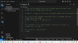 Python Collatz Conjecture