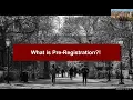 Autumn Quarter Pre-Registration Overview