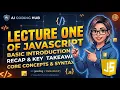 JAVASCRIPT EPI 1 Introduction and Basics Learning Hub