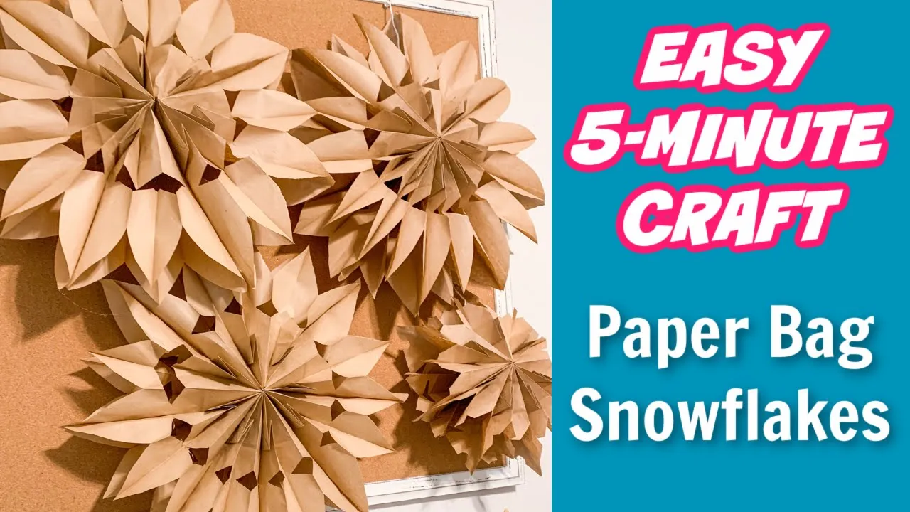 Paper Bag Snowflakes | Our Gray House