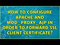How to configure apache and mod - proxy