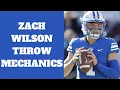 Zach Wilson Throwing Mechanics