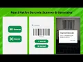 React Native Barcode Scanner Generator app