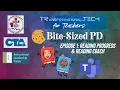 Bite-Sized PD - Reading Progress Reading Coach