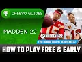 MADDEN NFL 22 - How to Play FREE EARLY with Xbox Game Pass Ultimate or EA Play