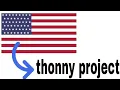 how to make the American flag in thonny
