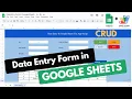 How to Create Data Entry Form in Google Sheets using Apps Script