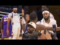 Lagu LeBron James annoys Anthony Davis and Rui gives AD a big hug after the game 😂