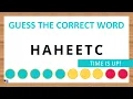 Guess the Correct Word Unscramble in Record Time 7 Letters Agent Quiz