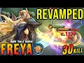 30 Kills!! Freya Revamp is 100% KAPOT!! - Bouw Top 1 Wereldwijde Freya ~ MLBB