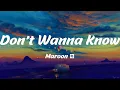 Download Lagu Don't Wanna Know - Maroon 5 (Lyrics)