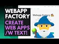 Webapp Factory Create and Automate Web Apps in ONE CLICK with Wizard Coder LLM