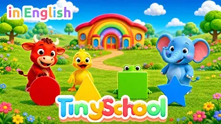 Rainbow Shape Hunt | Learn Shapes and Colors for Kids | TinySchool