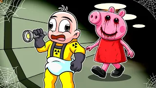 NIEBLA TERRORÍFICA PEPPA PIG MALVADA vs el BÚNKER SECRETO en Minecraft 😱 BEBE NOOB