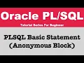 Basic Statement How to write basic plsql statement in Oracle KSDTechnoSpace