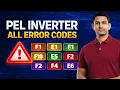 PEL Inverter AC All Error Codes How to setting Solve Solution fix Repairing Guide