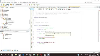 How to create a Class and Get and Set Methods in Java - NetBeans