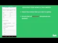 Updating your vehicle documents - Driver