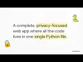 How to use AI to Generate a Single-File Flask Web App that Runs Locally