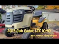 Will it run after sitting for years 2013 Cub Cadet LTX 1040