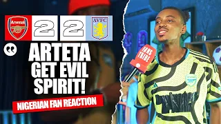 ARSENAL 2-2 ASTON VILLA (Ade -NIGERIAN FAN REACTION) - Premier League 2024 -2025