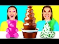 Download Lagu Desafío De Fuente De Chocolate | Desafíos de Comida Divertida por PaRaRa Challenge