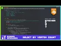 Blender add-on Select by Vertex Count