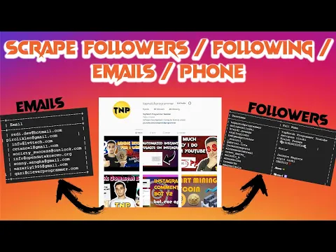 Download MP3 How to scrape emails/followers/phone numbers from any user in Instagram