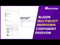 Overview of Blazor MultiSelect Dropdown Component