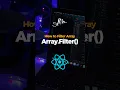 JavaScript Tutorial Array Filtering - array filter