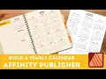Affinity Publisher V2 Text Styles Tutorial Create a Yearly Calendar Spread Planners or Print