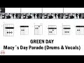 Download Lagu GREEN DAY Macy´s Day Parade DRUMS \u0026 VOCALS FCN GUITAR CHORDS \u0026 LYRICS