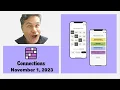 Playing Connections On Wednesday Nov 1