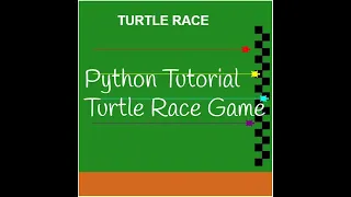 Python Tutorial Python Turtle Race Game Python for beginners