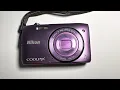 Nikon Coolpix S3500 purple digital camera