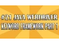 JUnit Selenium WebDriver Tutorial 21 Keyword Framework Part 1 QAShahin