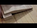 Build a transition strip to make up height between two floor levels