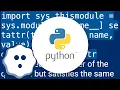 How do I call setattr on the current module