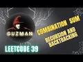 Combination Sum Recursion and Backtracking LEETCODE 39 Explained with example