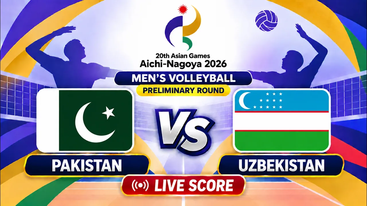 🔴 LIVE | PAKISTAN vs UZBEKISTAN - Asian Games 2026 Men's Volleyball | Livescore Volleyball