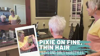 Transform Thin Hair With This Pixie Haircut Over 60
