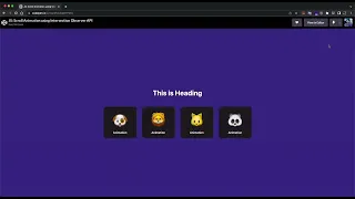 Scroll Animation using Intersection Observer API