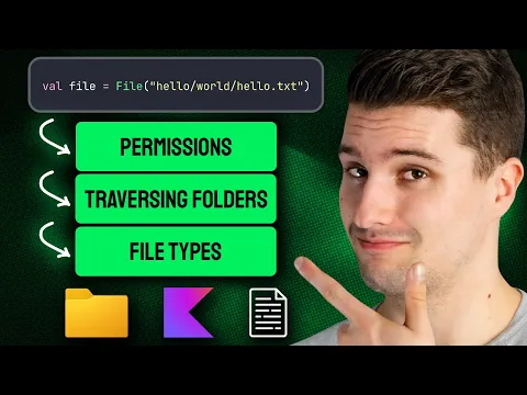Working With Files In Kotlin - IO Essentials - YouTube thumbnail