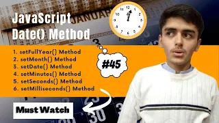 setHours setMinutes setSeconds setMilliseconds JavaScript Tutorial for beginners