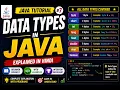 Data Types in Java Explained in Hindi Primitive Data Types Java Tutorial
