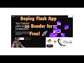 How to Deploy a Flask App to Render for Free Step-by-Step Guide
