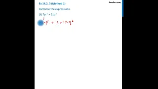 Ex 12 2 3 ii Method 2 - Factorise 7p 2 21q 2