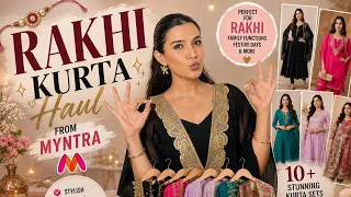 🌸 RAKHI OUTFIT HAUL 2026 | Best Myntra Kurta Sets Under Budget | Pastel Festive Outfits